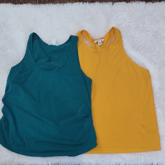 ATHLETA (2-Pack)Teal and Yellow Tank Tops - Picture 17 of 17